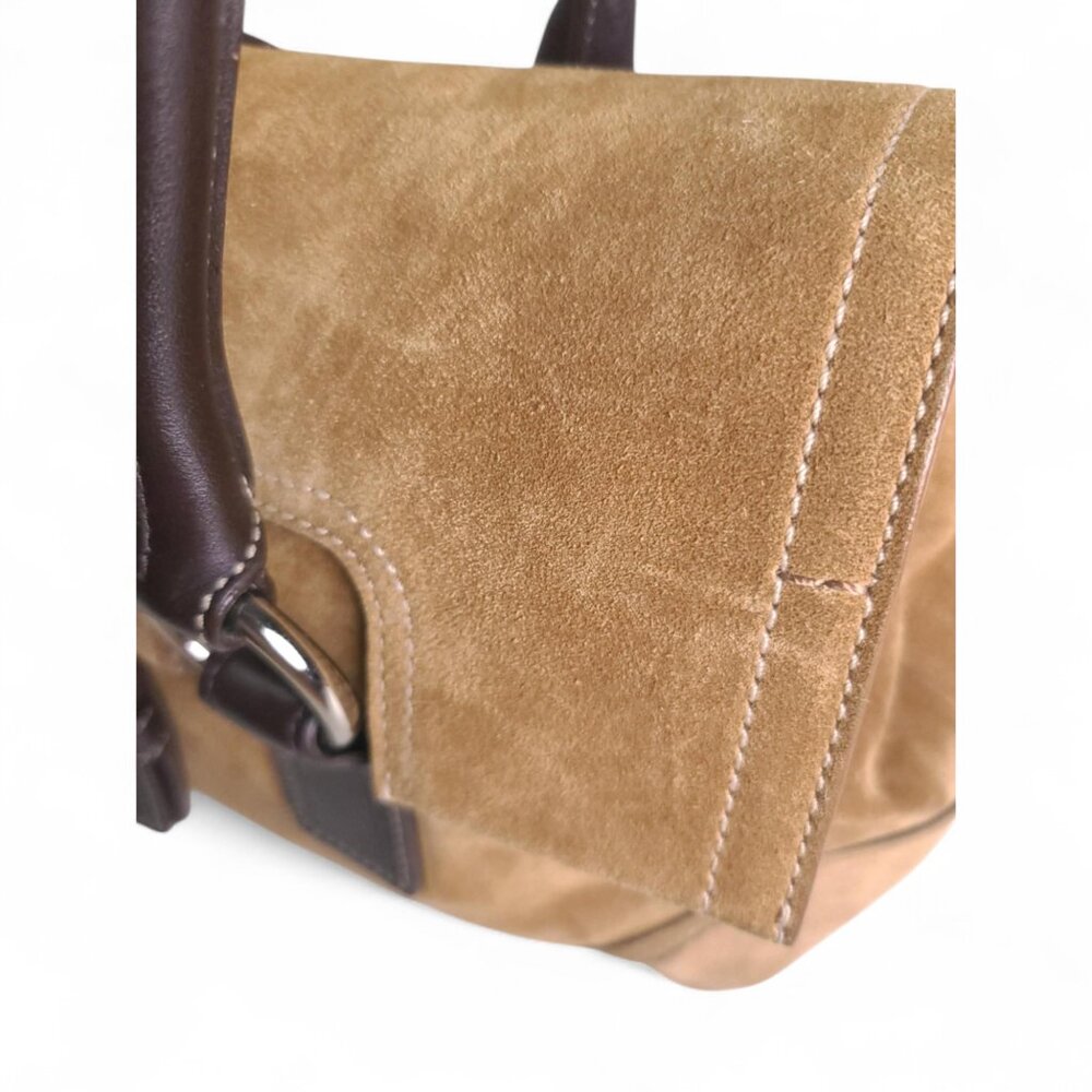 COACH Soho Suede Y2K Satchel in tan/brown - Picture 4 of 10